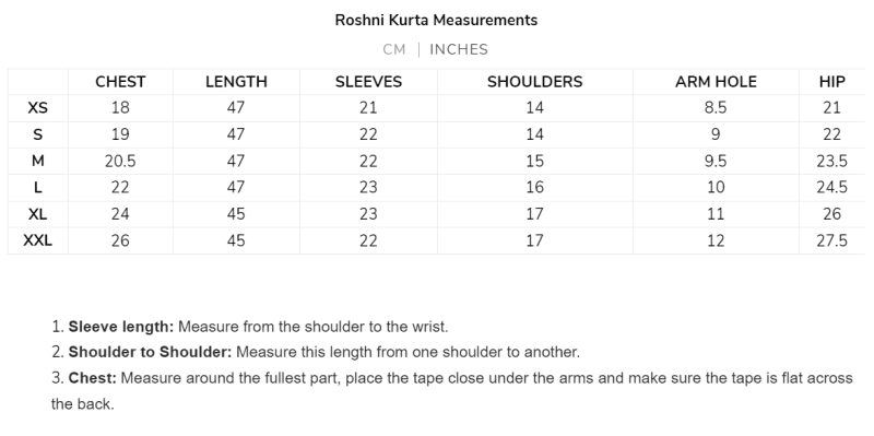 RoshiSizeChart 8340c45b bbd3 4b3e a8a3 bd05dda39b1c